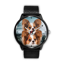 Load image into Gallery viewer, Cute Papillon Dog Print Wrist Watch - Free Shipping