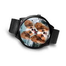 Load image into Gallery viewer, Cute Papillon Dog Print Wrist Watch - Free Shipping