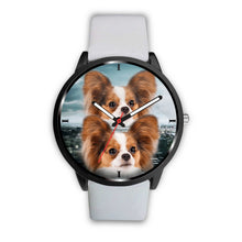 Load image into Gallery viewer, Cute Papillon Dog Print Wrist Watch - Free Shipping