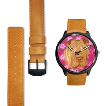 Load image into Gallery viewer, Chinese Shar Pei Dog Print Wrist Watch - Free Shipping