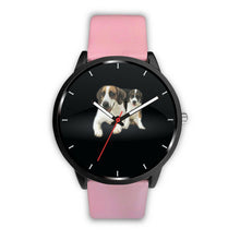 Load image into Gallery viewer, Cute English Foxhound with Puppy Print Wrist Watch-Free Shipping
