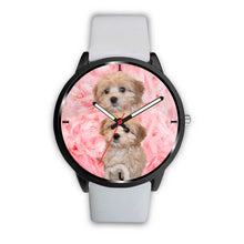 Load image into Gallery viewer, Cavapoo Dog On Pink Print Wrist Watch - Free Shipping