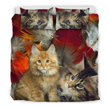 Load image into Gallery viewer, Cute Maine Coon Print Bedding Set- Free Shipping