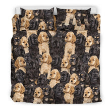 Load image into Gallery viewer, Cocker Spaniel Dog In Lots Print Bedding Set-Free Shipping