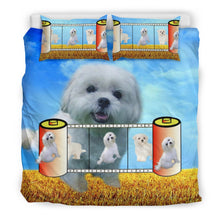 Load image into Gallery viewer, Cute Maltese dog film reel Print Bedding Set-Free Shipping