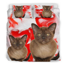 Load image into Gallery viewer, Burmese Cat Print Bedding Set- Free Shipping
