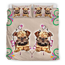 Load image into Gallery viewer, Cute Brussels Griffon Print Bedding Set-Free Shipping