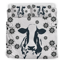 Load image into Gallery viewer, Cow With Flowers Print Bedding Sets-Free Shipping