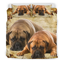 Load image into Gallery viewer, Bullmastiff Dog Print Bedding Set- Free Shipping