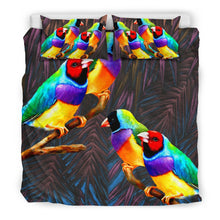 Load image into Gallery viewer, Cute Gouldian Finch Bird Print Bedding Set-Free Shipping