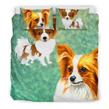 Load image into Gallery viewer, Cute Papillon Dog Art Print Bedding Set-Free Shipping