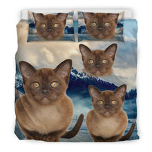 Load image into Gallery viewer, Cute Burmese Cat Print Bedding Set- Free Shipping