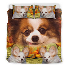 Load image into Gallery viewer, Cute Papillon Dog Print Bedding Set- Free Shipping