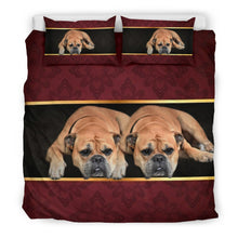 Load image into Gallery viewer, Bullmastiff Print On Red Bedding Sets-Free Shipping
