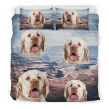 Load image into Gallery viewer, Clumber Spaniel Print Bedding Set- Free Shipping