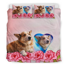 Load image into Gallery viewer, Cardigan Welsh Corgi Heart Print Bedding Sets-Free Shipping