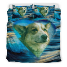 Load image into Gallery viewer, Cardigan Welsh Corgi Print On Blue Bedding Sets-Free Shipping
