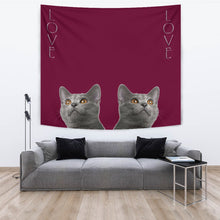 Load image into Gallery viewer, Chartreux Cat Print Tapestry-Free Shipping