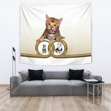 Load image into Gallery viewer, Cute Bengal cat Print Tapestry-Free Shipping