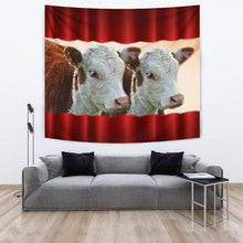 Load image into Gallery viewer, Cute Hereford cattle (cow) Print Tapestry-Free Shipping