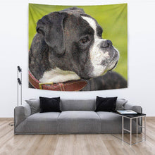 Load image into Gallery viewer, Boxer Dog Dotted Art Print Tapestry-Free Shipping