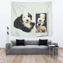 Load image into Gallery viewer, Cute Old English Sheepdog Print Tapestry-Free Shipping