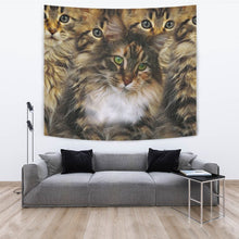 Load image into Gallery viewer, Cute Maine Coon Cat Print Tapestry-Free Shipping