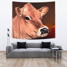 Load image into Gallery viewer, Cute Jersey Cattle (Cow) Print Tapestry-Free Shipping
