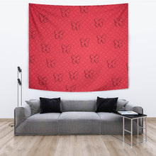 Load image into Gallery viewer, Butterfly Print On Red Tapestry-Free Shipping