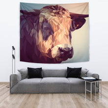 Load image into Gallery viewer, Cattle Cow Vector Art Print Tapestry-Free Shipping