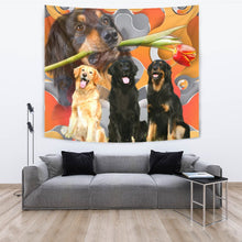 Load image into Gallery viewer, Cute Hovawart Dogs Print Tapestry-Free Shipping