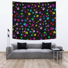 Load image into Gallery viewer, Colorful Paws Print Tapestry-Free Shipping