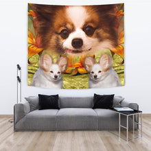 Load image into Gallery viewer, Cute Papillon Dog Print Tapestry-Free Shipping