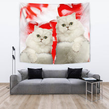 Load image into Gallery viewer, Cute Persian Cat On Red Print Tapestry-Free Shipping