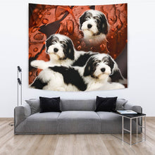 Load image into Gallery viewer, Cute Polish Lowland Sheepdog Print Tapestry-Free Shipping