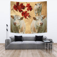 Load image into Gallery viewer, Charolais Cattle (Cow) Print Tapestry-Free Shipping