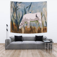 Load image into Gallery viewer, Chianina Cattle (Cow) Print Tapestry-Free Shipping