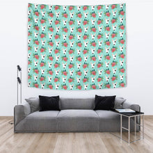 Load image into Gallery viewer, Bull Terrier Dog Floral Print Tapestry-Free Shipping