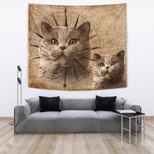 Load image into Gallery viewer, Cute British Shorthair Cat Print Tapestry-Free Shipping