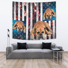 Load image into Gallery viewer, Bullmastiff Floral Print Tapestry-Free Shipping