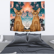Load image into Gallery viewer, Cute Abyssinian Cat Print Tapestry-Free Shipping
