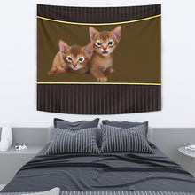 Load image into Gallery viewer, Abyssinian cat Print Tapestry-Free Shipping