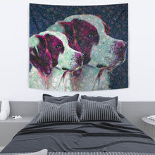 Load image into Gallery viewer, Brittany Dog Art Print Tapestry-Free Shipping