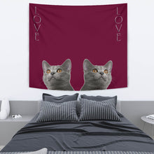 Load image into Gallery viewer, Chartreux Cat Print Tapestry-Free Shipping