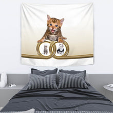Load image into Gallery viewer, Cute Bengal cat Print Tapestry-Free Shipping