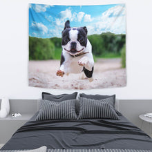 Load image into Gallery viewer, Boston Terrier Running Print Tapestry-Free Shipping