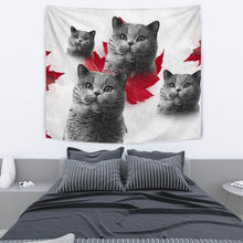 Load image into Gallery viewer, British Shorthair Cat On White Print Tapestry-Free Shipping