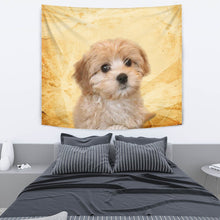 Load image into Gallery viewer, Cavapoo On Yellow Print Tapestry-Free Shipping