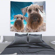 Load image into Gallery viewer, Cesky Terrier Sky Blue Print Tapestry-Free Shipping