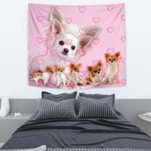 Load image into Gallery viewer, Chihuahua On Pink Print Tapestry-Free Shipping